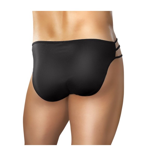 Male Power Cage Brief Black