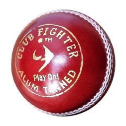 SM Club Fighter Cricket Leather Ball