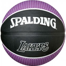 Spalding NBA Team Los Angeles Lakers Basketball (7, Purple / Black)