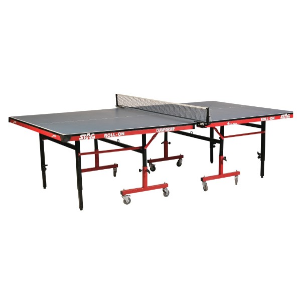 STAG Championship Roll-On with 75mm Wheels & Levelers Table Tennis Table