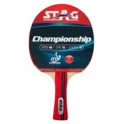 STAG Championship with I.T.T.F. Authorised Rubber Table Tennis Racket