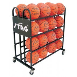 STAG Basketball Trolley for 32 Balls