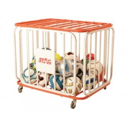 STAG Basketball Cage Steel 76 X 72 X 102cm for 36 Balls