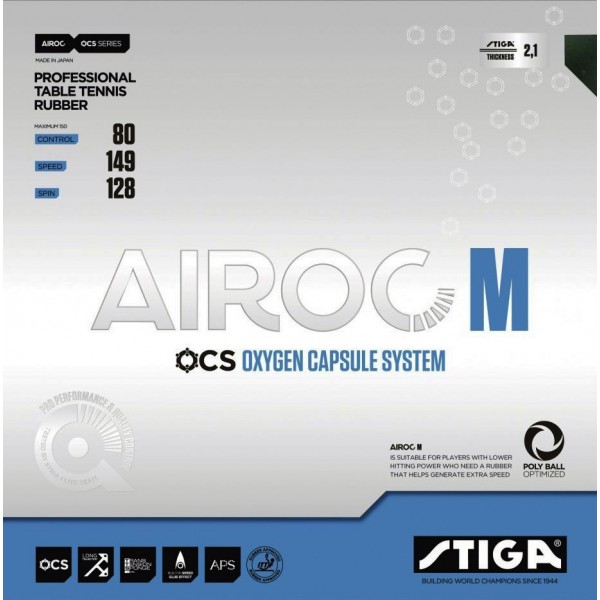 Stiga Airoc M Table Tennis Rubber
