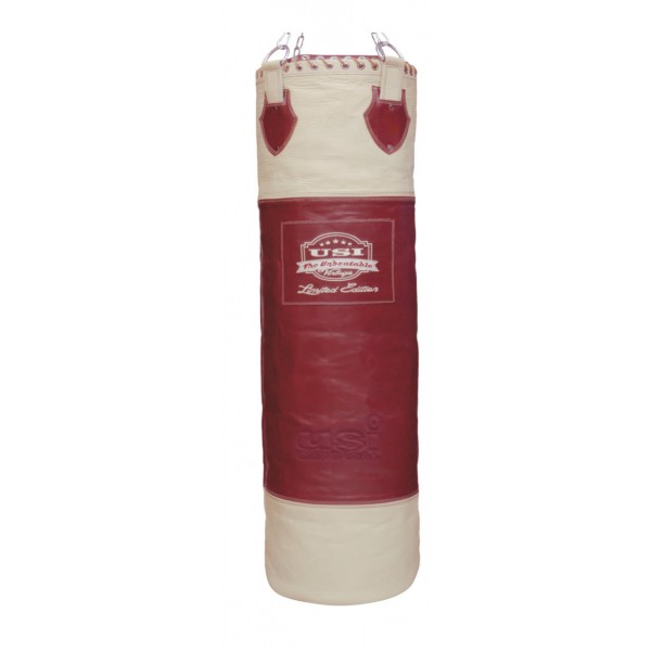 USI 626V Vintage Boxing Punching Bag (Maroon/White)