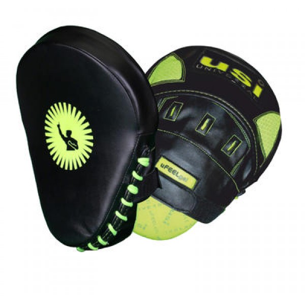 USI 627CRPU Boxing Focus Pads (Black/Neon)