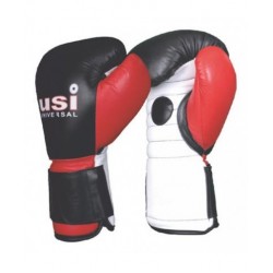 USI 627L Speed Coach Spar Boxing Gloves (Black/Red)