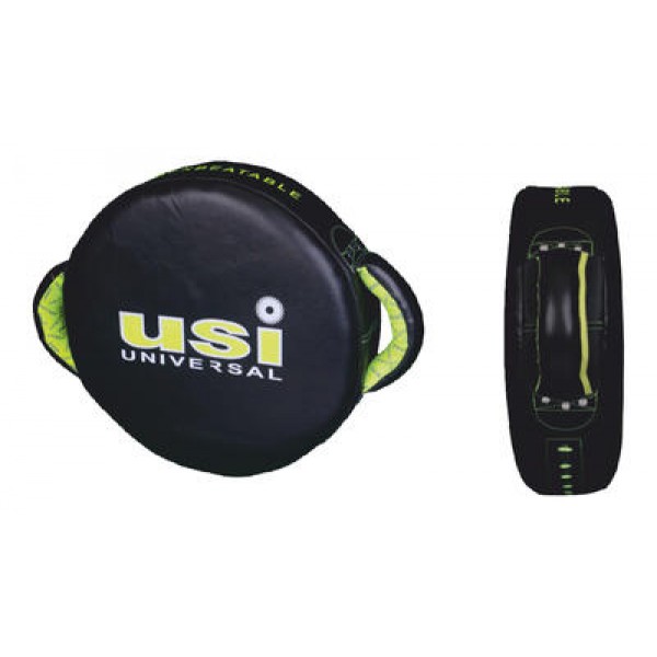 USI 627MW Round Boxing Hit Shield (Makiwara, Black/Neon)