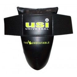 USI 629PU Mens Boxing Groin Guard (Black/Neon)