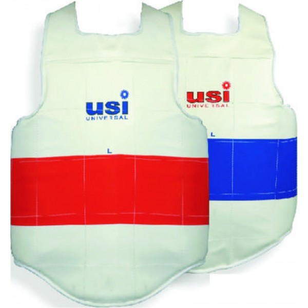 USI 770 Martial Arts Chest Guard (Red/White)