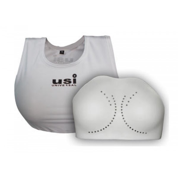 USI 770F Female Karate Chest Guard (White)