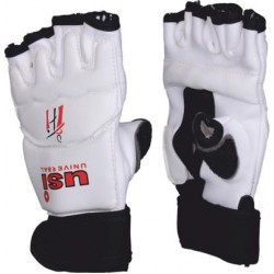 USI 770TG Taekwondo Gloves (White/Black)