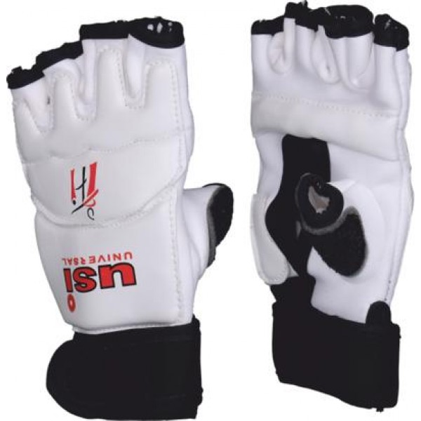 USI 770TG Taekwondo Gloves (White/Black)
