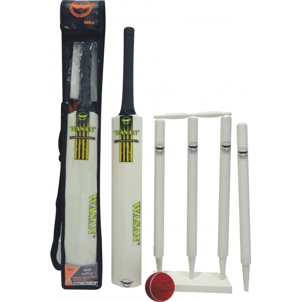 Wasan Cricket Set Size 3 - Yellow Cricket Kit