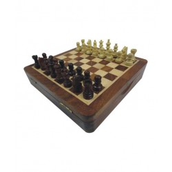 Chopra Chess Top Open Magnetic 7 Inch Chess Board