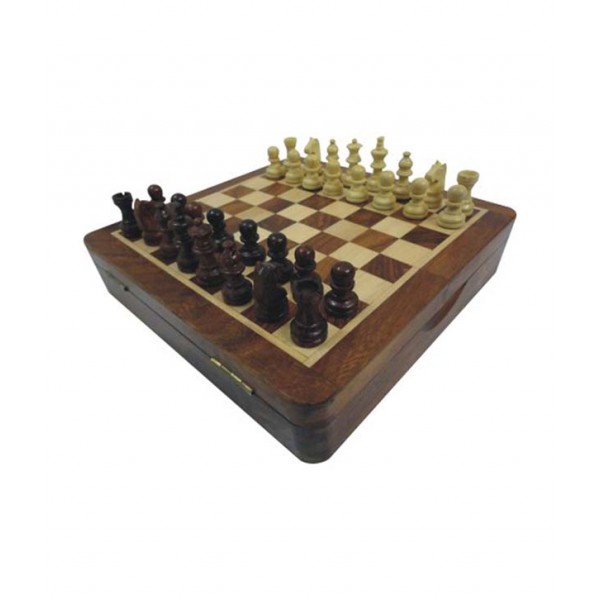 Chopra Chess Top Open Magnetic 7 Inch Chess Board