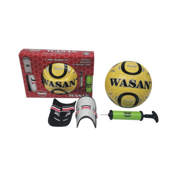 Wasan Football Pump & Shinguard Training Set
