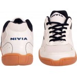 Nivia Flash Badminton Shoes 608 (White)